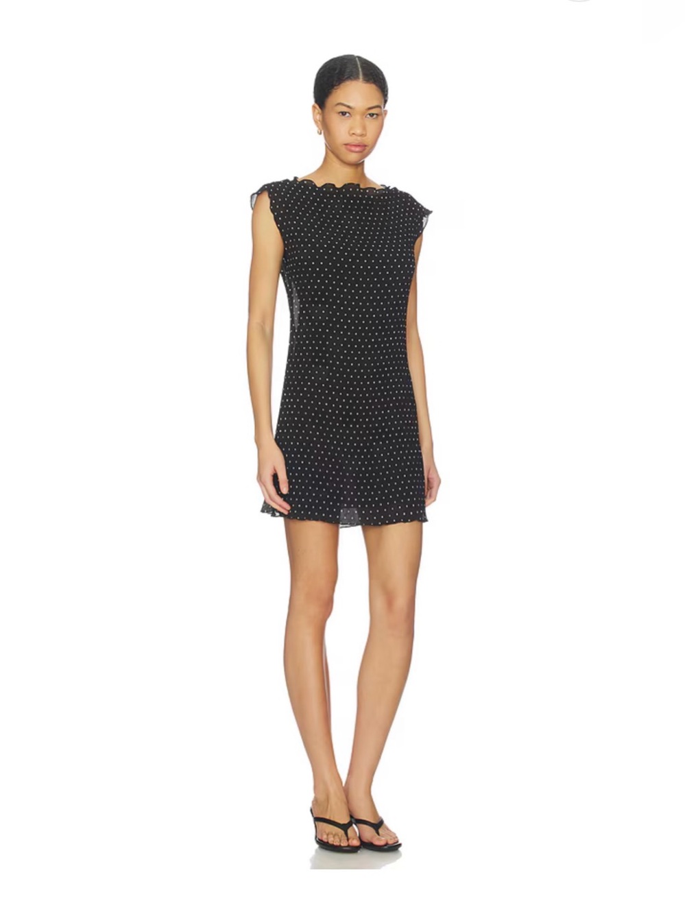 Lioness Mariner Mini Dress | noir polka A5